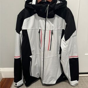 Men's Karbon Black and White Ski Jacket